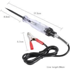 TESTER DI CONTINUITÀ DI TENSIONE CORRENTE 6V 12V 24V INDICATORE A MORSA PER AUTO