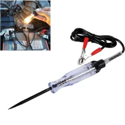 TESTER DI CONTINUITÀ DI TENSIONE CORRENTE 6V 12V 24V INDICATORE A MORSA PER AUTO