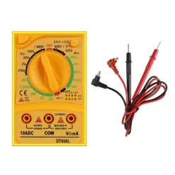 TESTER MULTIMETRO DIGITALE CON PUNTALI E CAVI MISURATORE DI TENSIONE DT850L