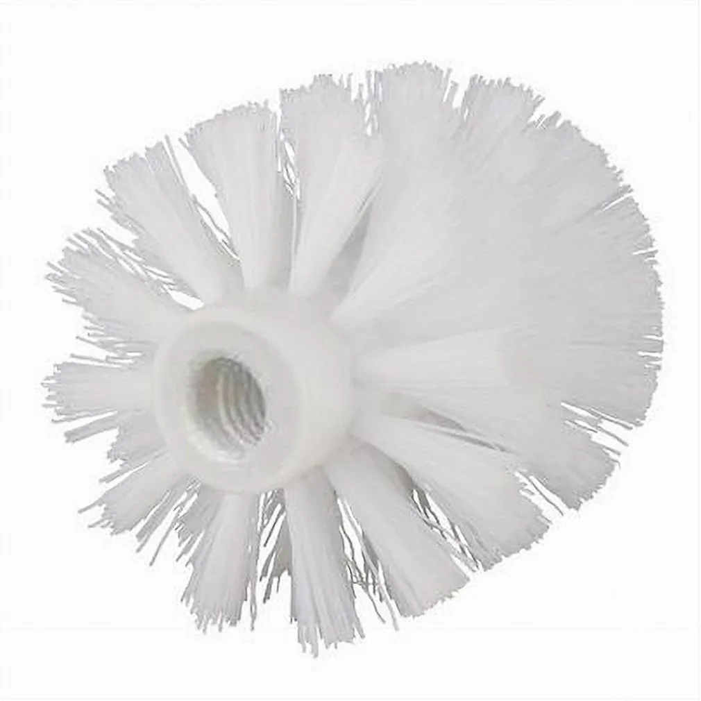 TESTINA TONDA PER SCOPINO WC RICAMBIO SPAZZOLONE PULIZIA BAGNO BIANCO 10CM 79825