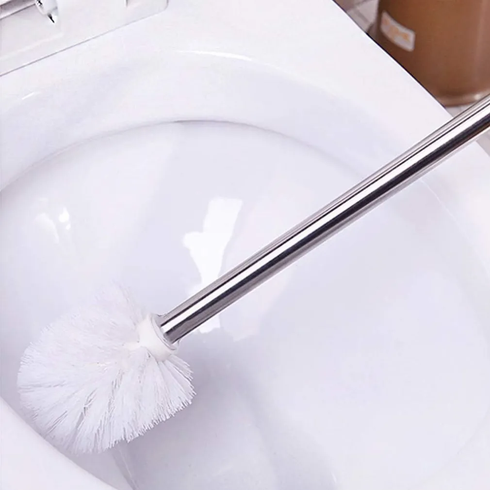 TESTINA TONDA PER SCOPINO WC RICAMBIO SPAZZOLONE PULIZIA BAGNO BIANCO 10CM 79825