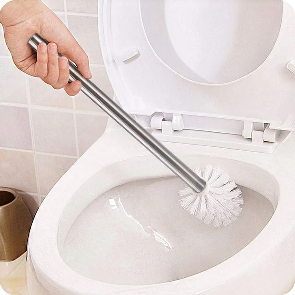 TESTINA TONDA PER SCOPINO WC RICAMBIO SPAZZOLONE PULIZIA BAGNO BIANCO 10CM 79825