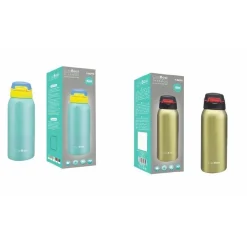 THERMOS ACCIAIO TERMOS 350 ML BOTTIGLIA BORRACCIA TERMICA PORTA VIVANDE TX-9074