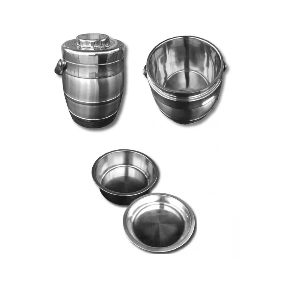 THERMOS DOPPIO LIVELLO 1.6 LT TERMICA PORTA VIVANDE CIBO ACCIAIO 2 CONTENITORI