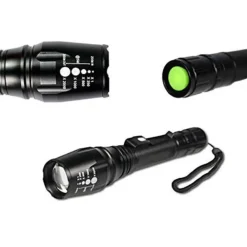 TORCIA 100000 LUMEN TATTICA / MILITARE SOS LED T6 RICARICABILE ZOOM 8668-T6