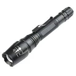 TORCIA 100000 LUMEN TATTICA / MILITARE SOS LED T6 RICARICABILE ZOOM 8668-T6