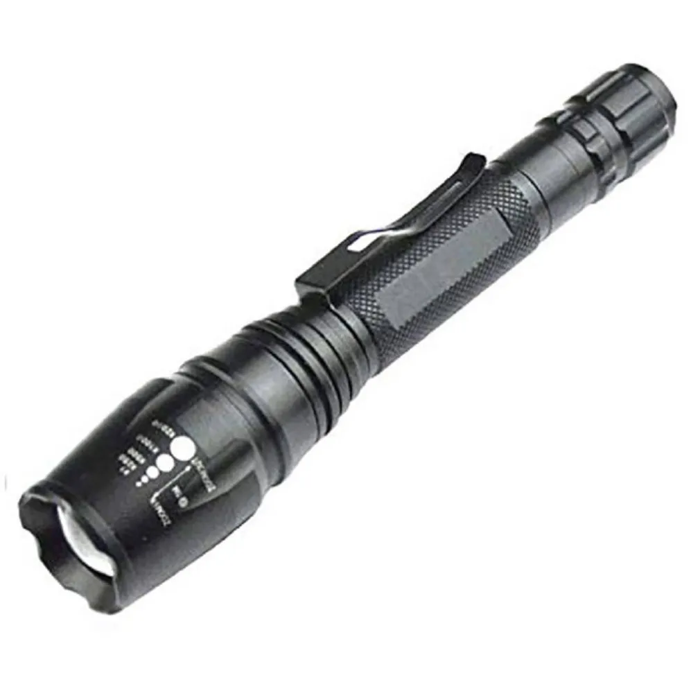 TORCIA 100000 LUMEN TATTICA / MILITARE SOS LED T6 RICARICABILE ZOOM 8668-T6