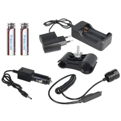 TORCIA 50000 LUMEN TATTICA/MILITARE PER FUCILE LED T6 RICARICABILE ZOOM BL-Q2804