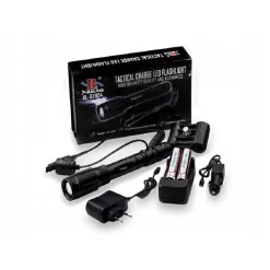 TORCIA 50000 LUMEN TATTICA/MILITARE PER FUCILE LED T6 RICARICABILE ZOOM BL-Q2804