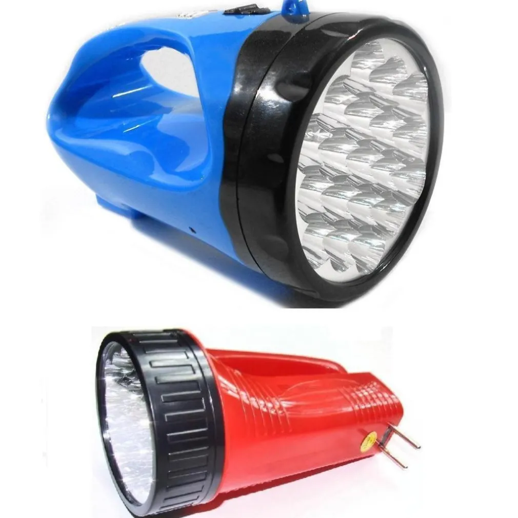 TORCIA A 19 LED LAMPADA RICARICABILE POTENTE LUCE LLUMUNA POTENTE FINO 500