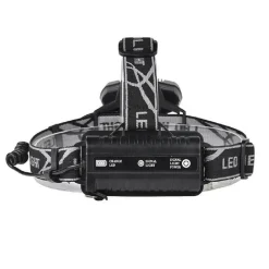 TORCIA FRONTALE 5 LED RICARICABILE 6 MODALITÀ DI ILLUMINAZIONE ESCURSIONI PESCA
