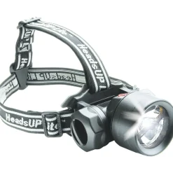 TORCIA LAMPADA DA TESTA FRONTALE 6 LED PESCA GROTTE FASCIO LUCE WATERPROOF