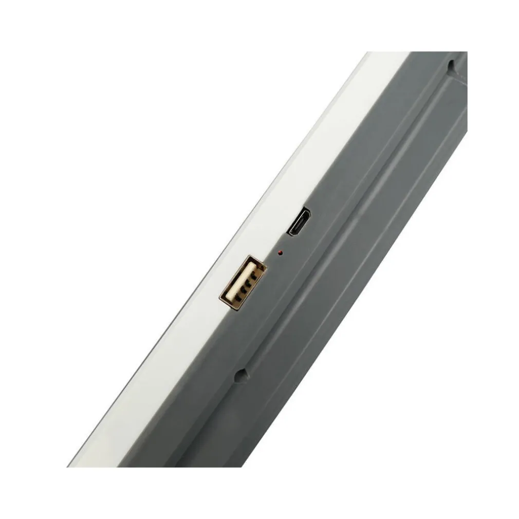 TORCIA LAMPADA DI EMERGENZA CON PANNELLO SOLARE 45LED LUCE BIANCA RICARICABILE