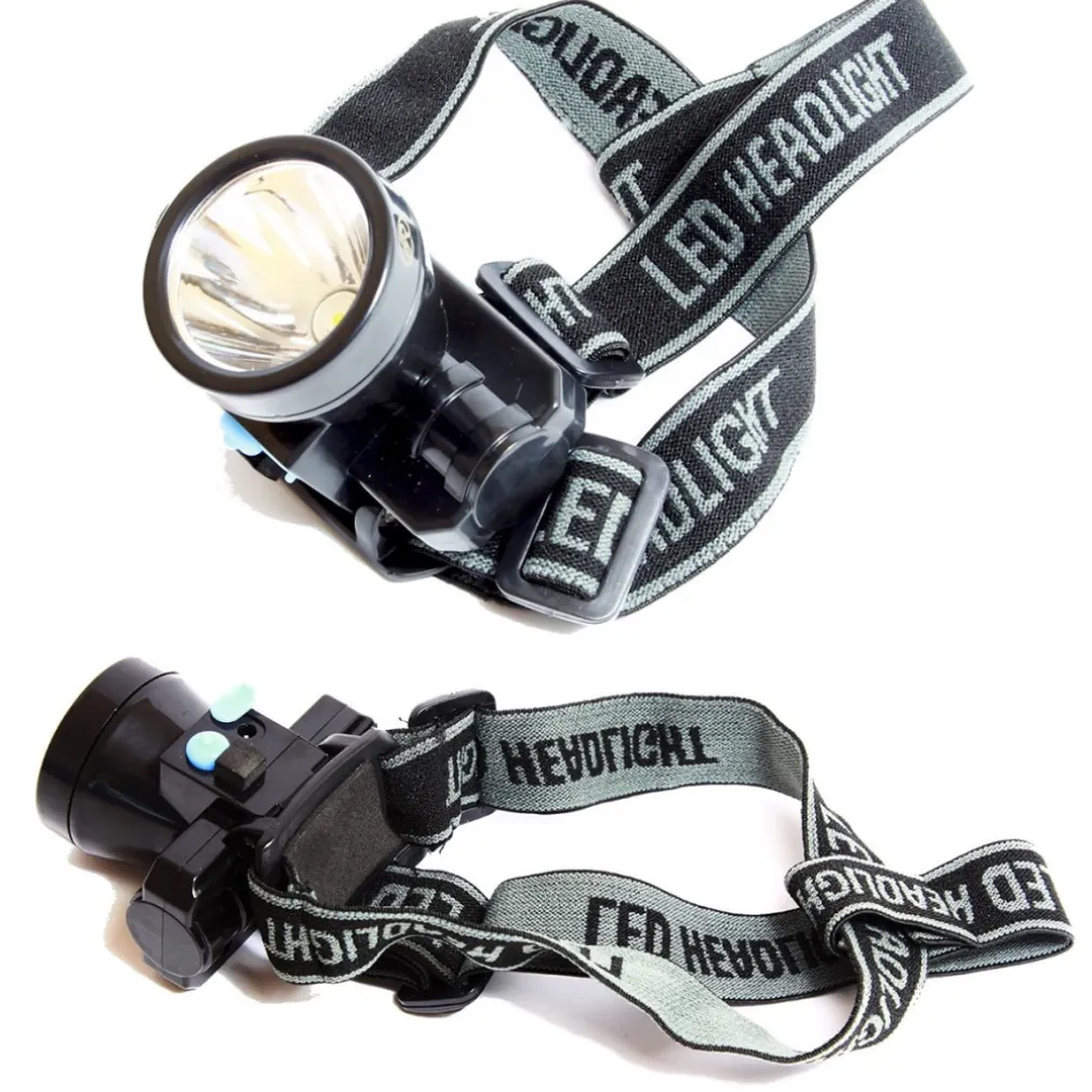 TORCIA LAMPADA FRONTALE A LED RICARICABILE ANTIPIOGGIA PESCA CACCIA CICLISMO