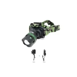 TORCIA LAMPADA FRONTALE LED DA TESTA RICARICABILE NOTTURNA CAMPEGGI PESCA Q-S120