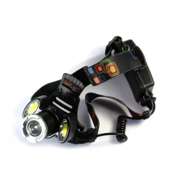 TORCIA LAMPADA FRONTALE LED CREE RICARICABILE AUTO CASA 3LED 8000W LUCE BIANCA