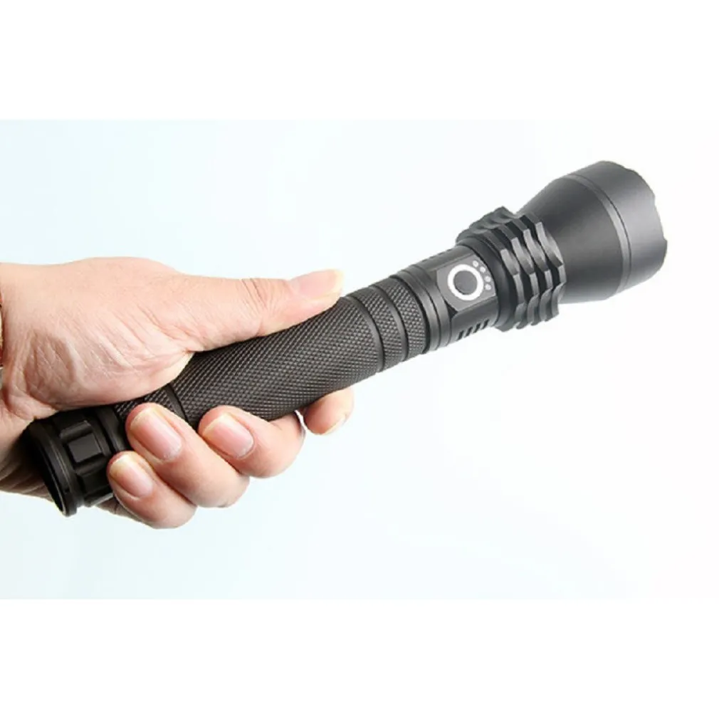 TORCIA LAMPADA LED CREE P50 RICARICABILE 2000 LUMEN 80000 W ZOOM DOPPIA BATTERIA