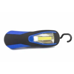 TORCIA LAMPADA PORTATILE A LED COB STRISCIA LED COB CALAMITATA CON GANCIO 3 WATT