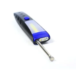 TORCIA LAMPADA PORTATILE LED STRIP COB + 2 LED DOPPIA CALAMITA ESTENSIBILE 30 CM