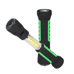 TORCIA LAMPADA PORTATILE RICARICABILE LED STRIP COB BASE CALAMITATA ALLUNGABILE