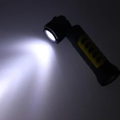 TORCIA LAMPADA PORTATILE RICARICABILE LED STRIP COB BASE CALAMITATA ALLUNGABILE