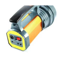 TORCIA LAMPADA PORTATILE RICARICABILE LED STRIP COB CON PANNELLO SOLARE 5W BB-00