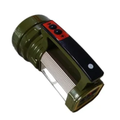 TORCIA LAMPADA PORTATILE RICARICABILE LED STRIP COB CON PANNELLO SOLARE 5W BB-00