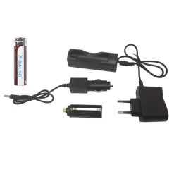 TORCIA LED A BATTERIA RICARICABILE CON SLITTA PER SOFTAIR CONTROLLO REMOTO Q1891