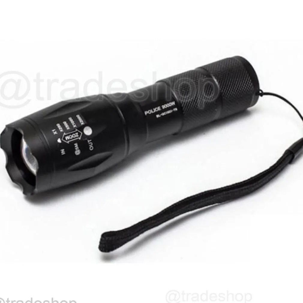 TORCIA LED A LUCE BIANCA SOLIDA 80000 W RICARICABILE WATERPROOF SUPPORTO BICI