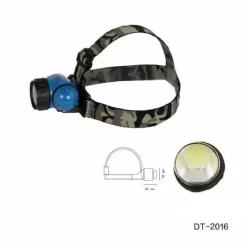 TORCIA LED COB FRONTALE TESTA 3W LUCE REGOLABILE ESCURSIONI PESCA GITE DT-2016