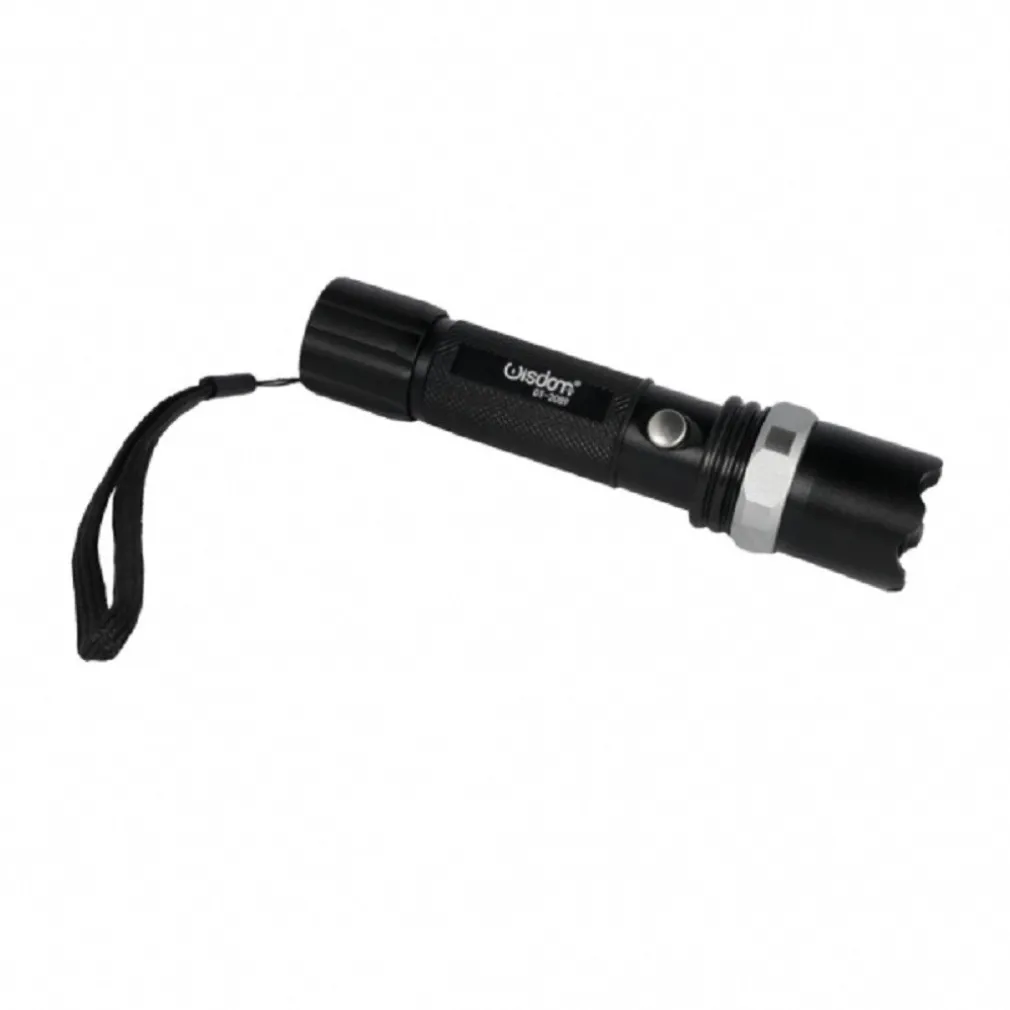 TORCIA LED CREE T6 RICARICABILE USB AUTO LUMINOSITA REGOLABILE RESISTENTE DT-2089