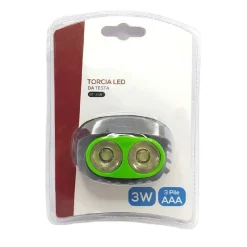 TORCIA LED DA TESTA FRONTALE LAMPADA 3 WATT A BATTERIA CACCIA CAMPEGGIO DT-2126