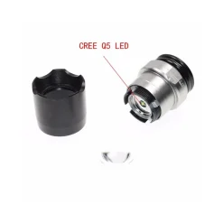 TORCIA LED MILITARE CREE TATTICA CON ZOOM RICARICABILE CON LASER ROSSO