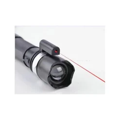 TORCIA LED MILITARE CREE TATTICA CON ZOOM RICARICABILE CON LASER ROSSO