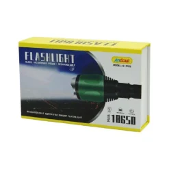 TORCIA LED ULTRA LUMINOSA RICARICABILE USB IMPERMEABILE IPX6 ESCURSIONI Q-5105