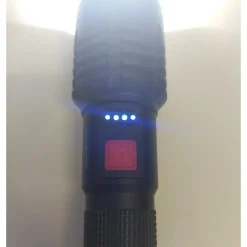 TORCIA LED USB RICARICABILE 30 WATT POTENTE GAMMA 300M DESIGN ELEGANTE Q-SD07