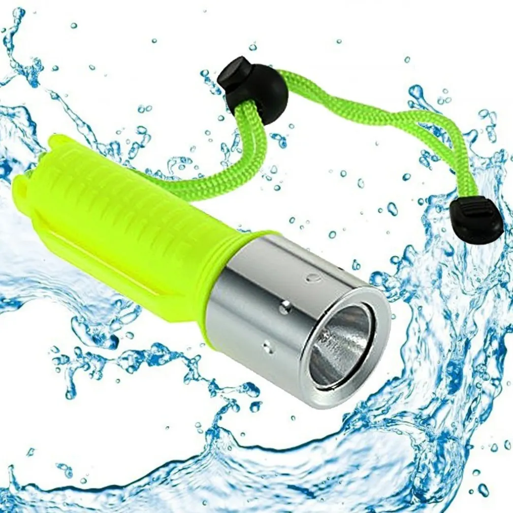 TORCIA LUCE LAMPADA SUBACQUEA IMPERMEABILE DA POLSO LED Q5 FASCIA 260 LM