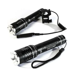 TORCIA PILA LED RICARICABILE POLICE CON ATTACCO FUCILE CONTROLLO REMOTO 100M 911
