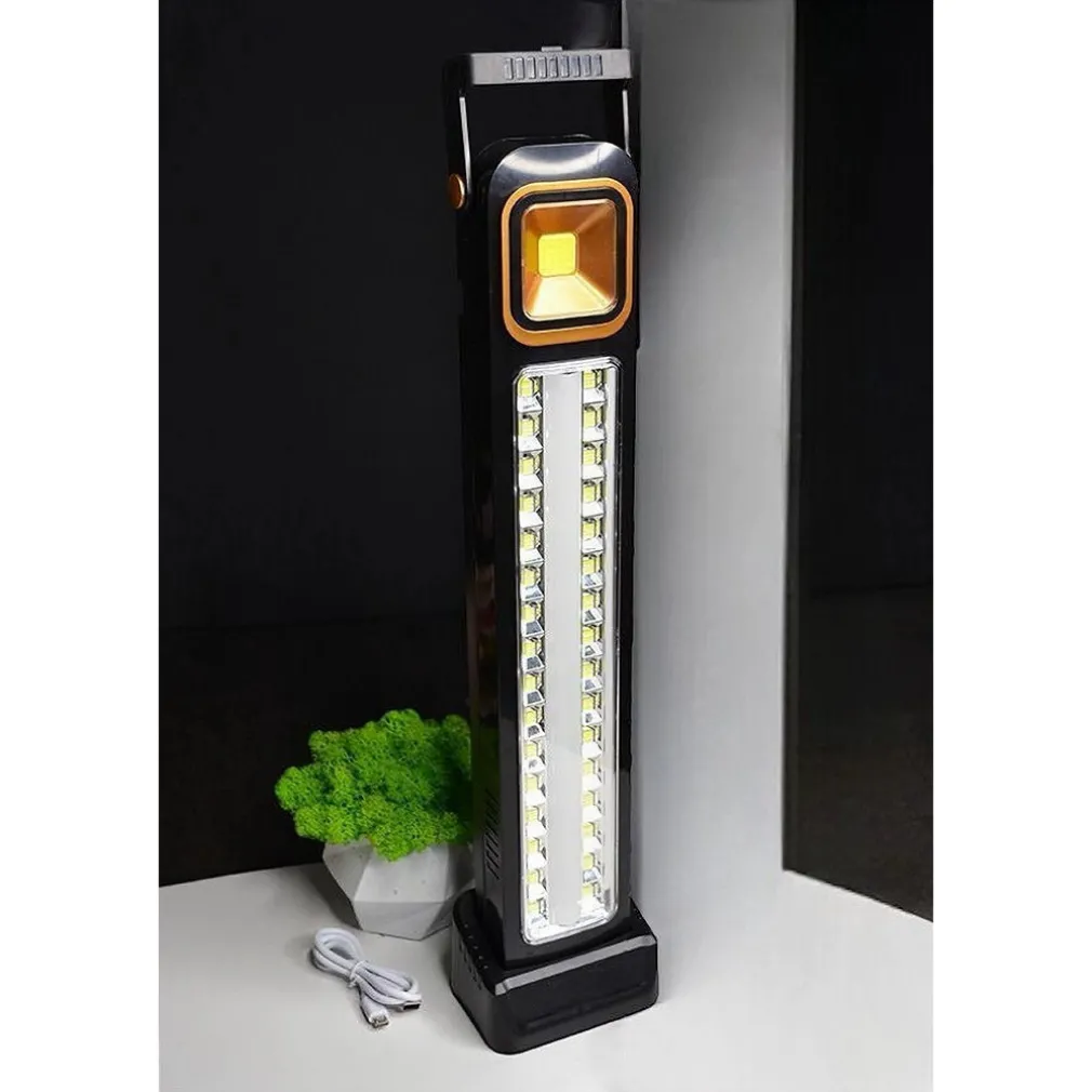 TORCIA PORTATILE LAMPADA DI EMERGENZA RICARICABILE USB A CARICA SOLARE 32 LED