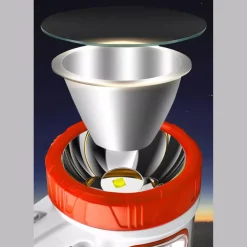 TORCIA SOLARE RICARICABILE USB A LED MULTIFUNZIONE CON LUCE LATERALE PORTATILE