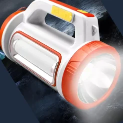 TORCIA SOLARE RICARICABILE USB A LED MULTIFUNZIONE CON LUCE LATERALE PORTATILE