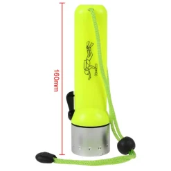 TORCIA SUBACQUEA IMPERMEABILE LED 180 LUMEN CREE 40 metri Q3 SUB LUCE LAMPADA 3W