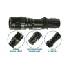 TORCIA TATTICA MILITARE CREE LED MOD POLICE 5000 LUMEN NERO CON ATTACCO CINTURA