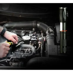 TORCIA TATTICA MILITARE ZOOM COB RICARICABILE ALTA LUMINOSITA' T6 LED TE-B0044