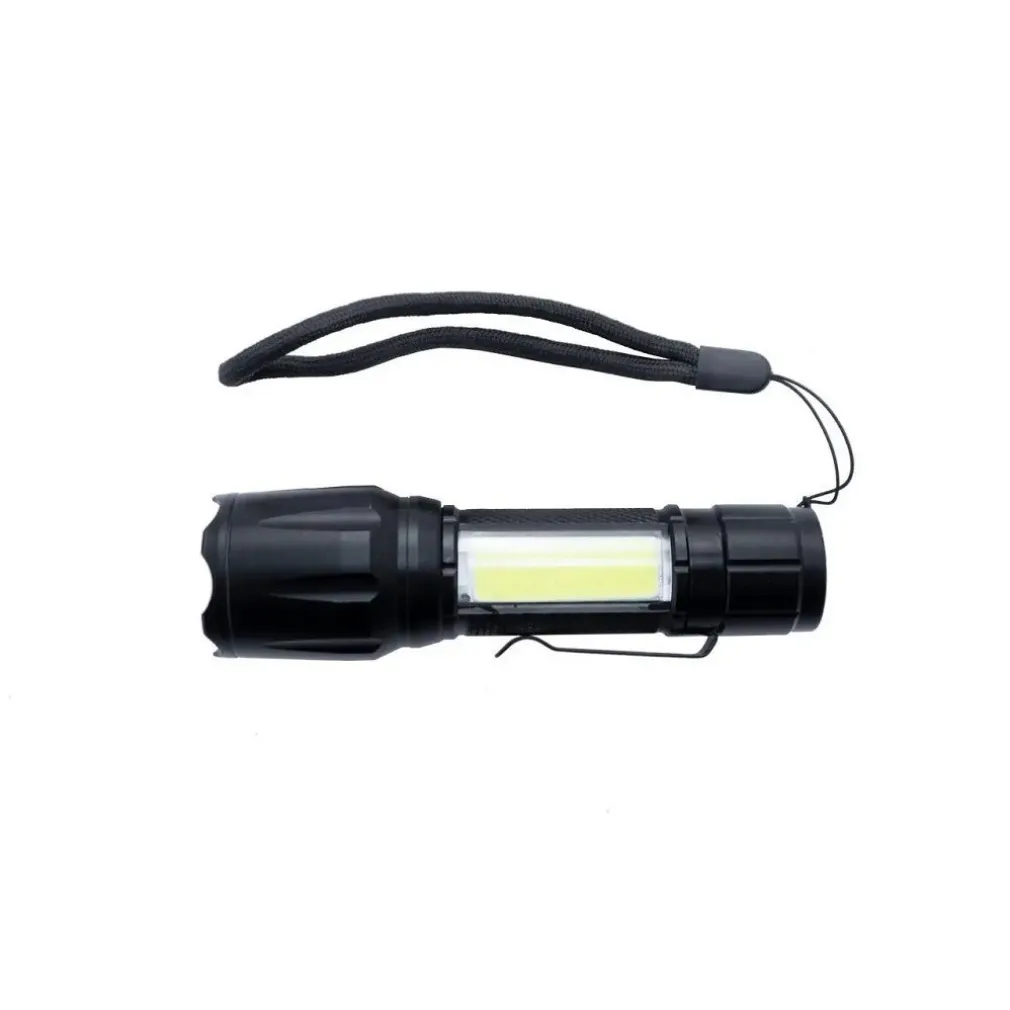 TORCIA TATTICA USB RICARICABILE A LED ZOOM TELESCOPICO ESCURSIONI PESCA TX-9633