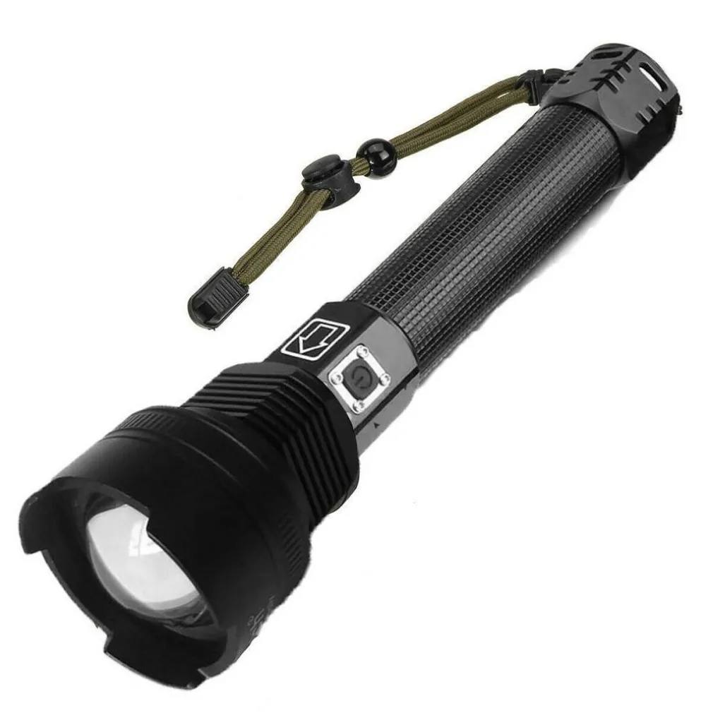 TORCIA TATTICA/MILITARE LED CREE T6 RICARICABILE ZOOM 2 BATTERIE P516-P70 V2