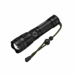 TORCIA TATTICA/MILITARE LED CREE T6 RICARICABILE ZOOM DOPPIA BATTERIA A90-P50
