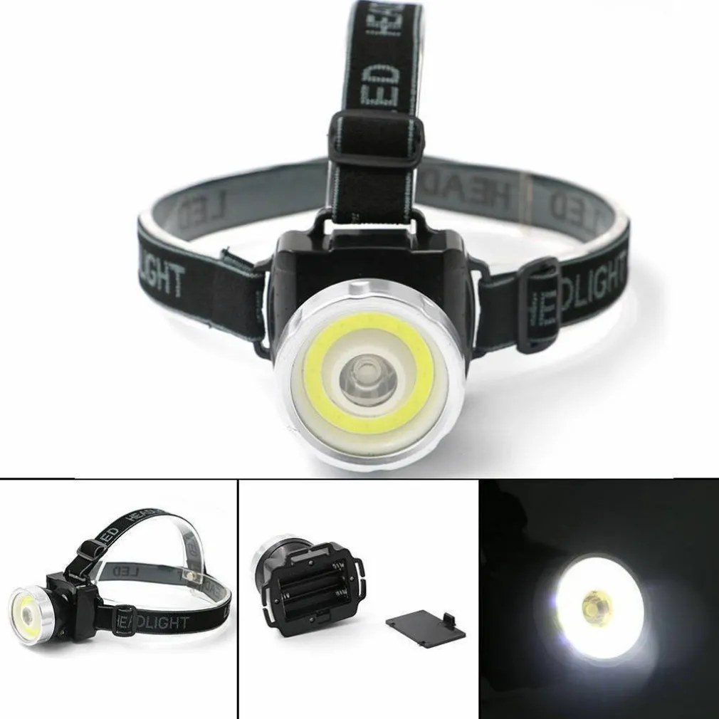 TORCIA TESTA TEKONE BL129 LED FRONTALE LAMPADA COB 3W LUCE PESCA CAMPEGGIO