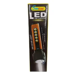 TORCIA USB LED RICARICABILE 5W+5 COB LIGHT CAMPEGGIO CICLISMO ESCURSIONI Q-LED67