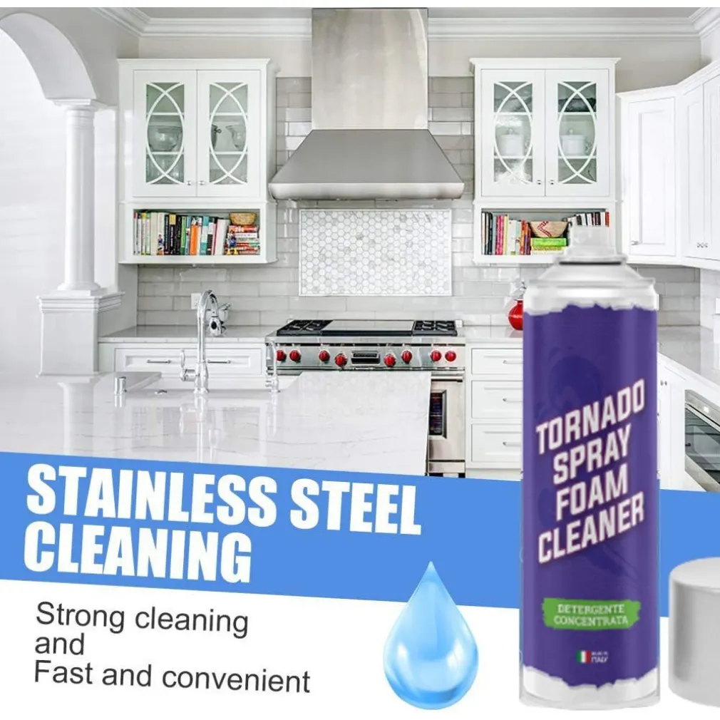 TORNADO SPRAY BOMBOLETTA SPRAY SCHIUMA MAGICA DETERGENTE PER LA PULIZIA DI TUTTO
